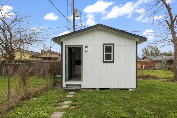 a bathroom with a sink and garden