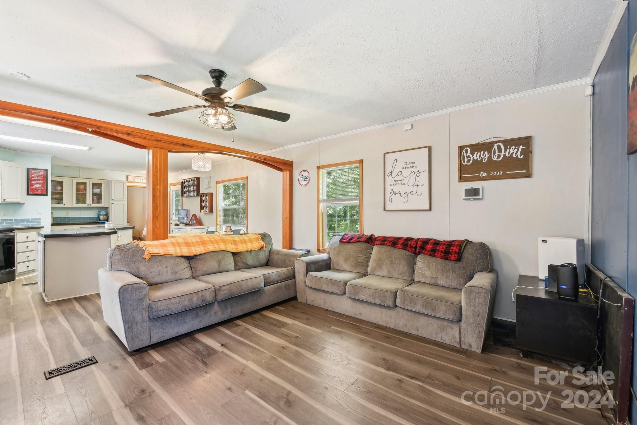 220 Yarbro Road Kings Mountain, NC 28086 - Photo 26 of 38 a living room with furniture and a large window