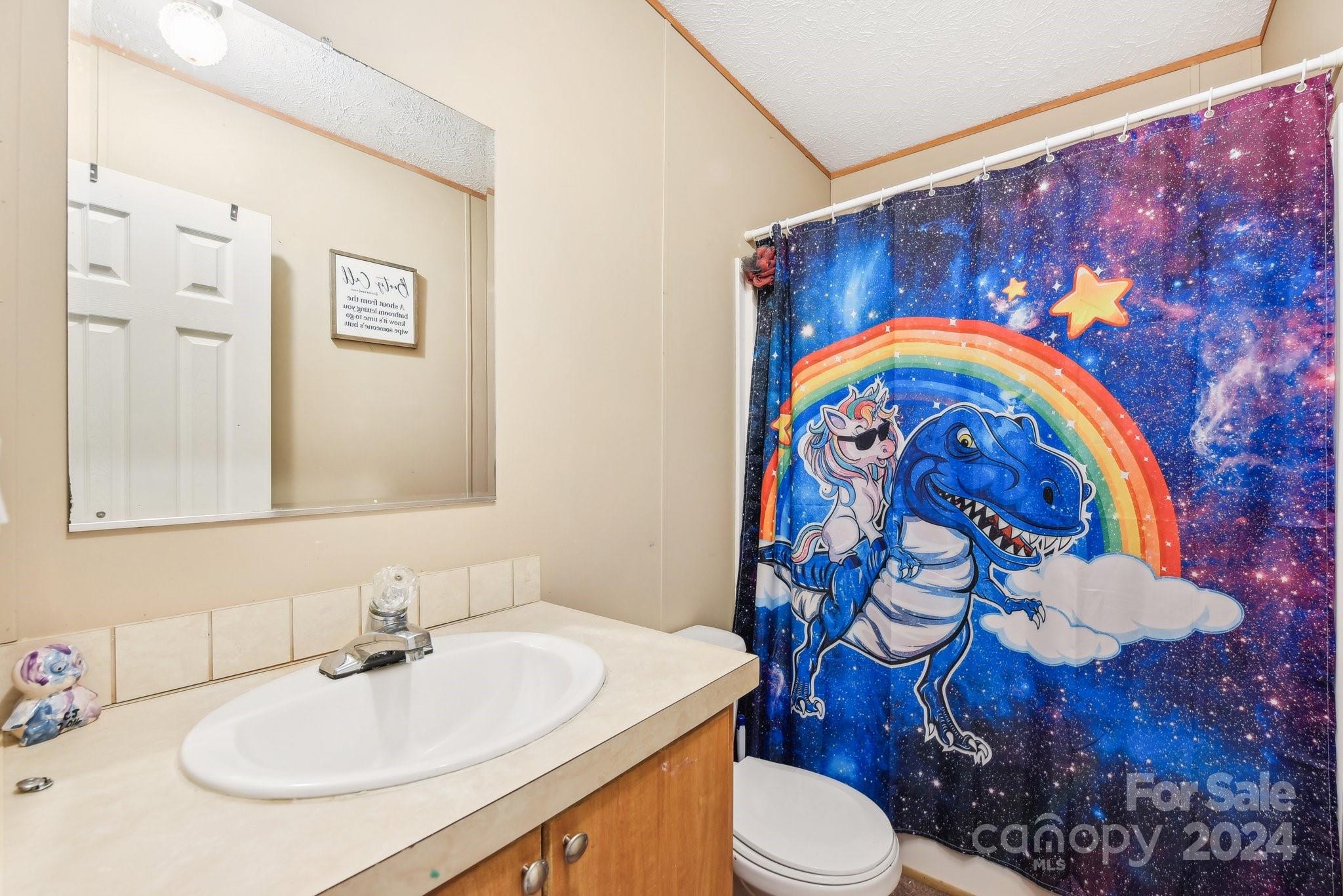 220 Yarbro Road Kings Mountain, NC 28086 - Photo 27 of 38 a bathroom with a sink toilet and mirror