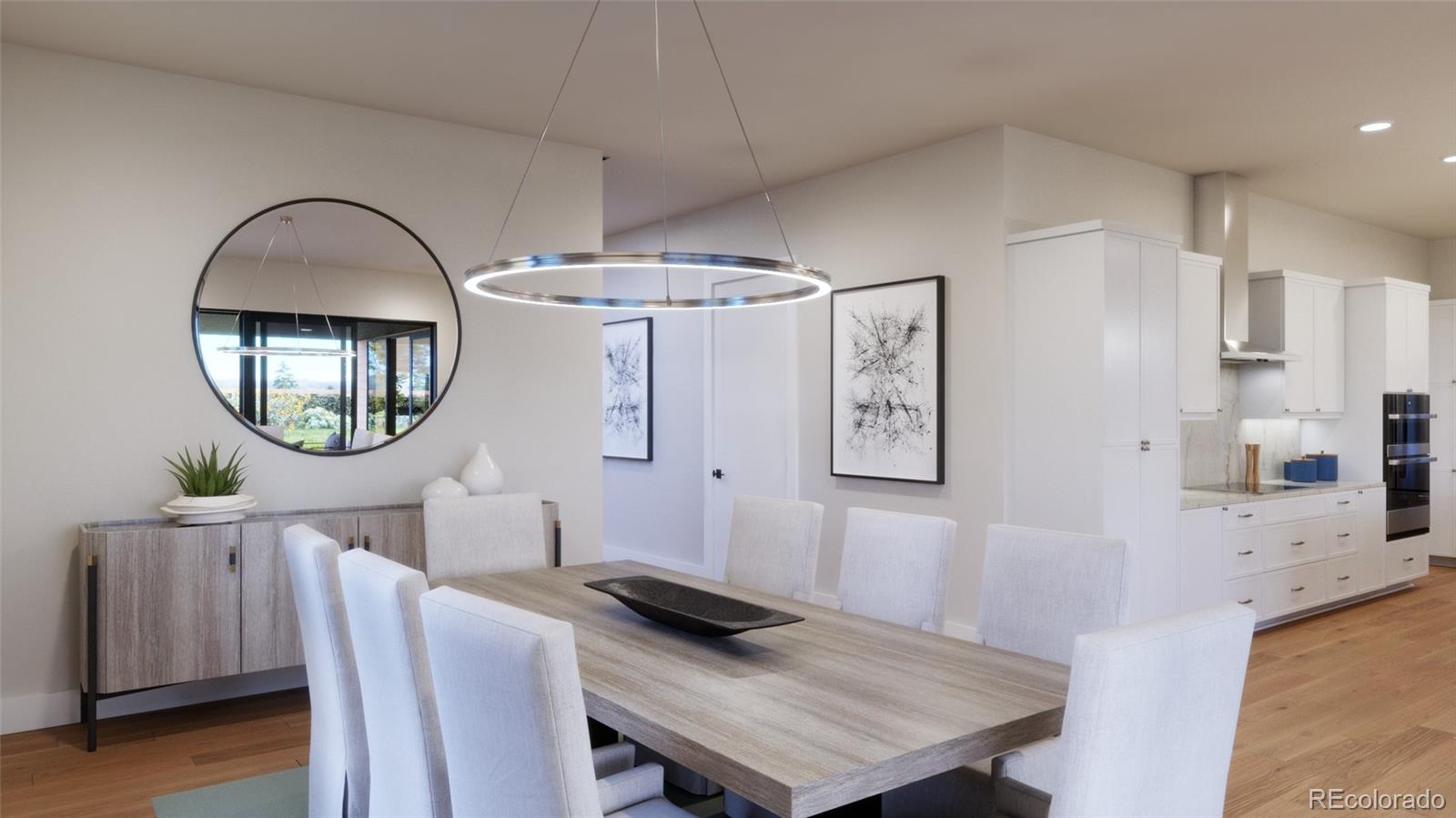 1040 Locust Avenue Boulder, CO 80304 - Photo 15 of 27 a view of a dining room with furniture and a mirror