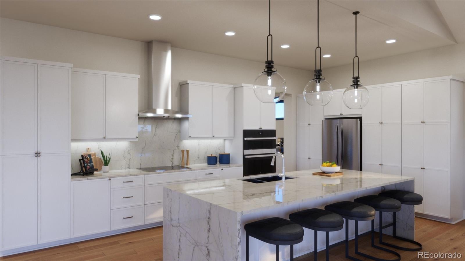 1040 Locust Avenue Boulder, CO 80304 - Photo 16 of 27 a kitchen with white cabinets and stainless steel appliances