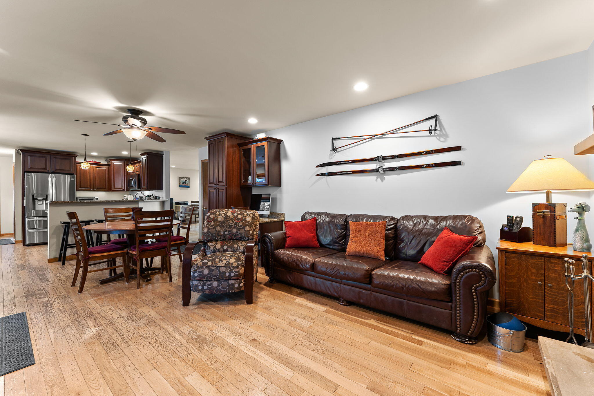 3910 West 106th Lane Crown Point, IN 46307 - Photo 12 of 31 a living room with furniture and kitchen view