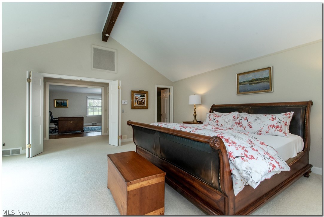 33955 Old Kinsman Road Hunting Valley, OH 44022 - Photo 23 of 35 The master bedroom is attached to an upstairs office at the front of the home.