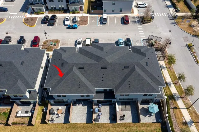 a view of multiple houses with play ground