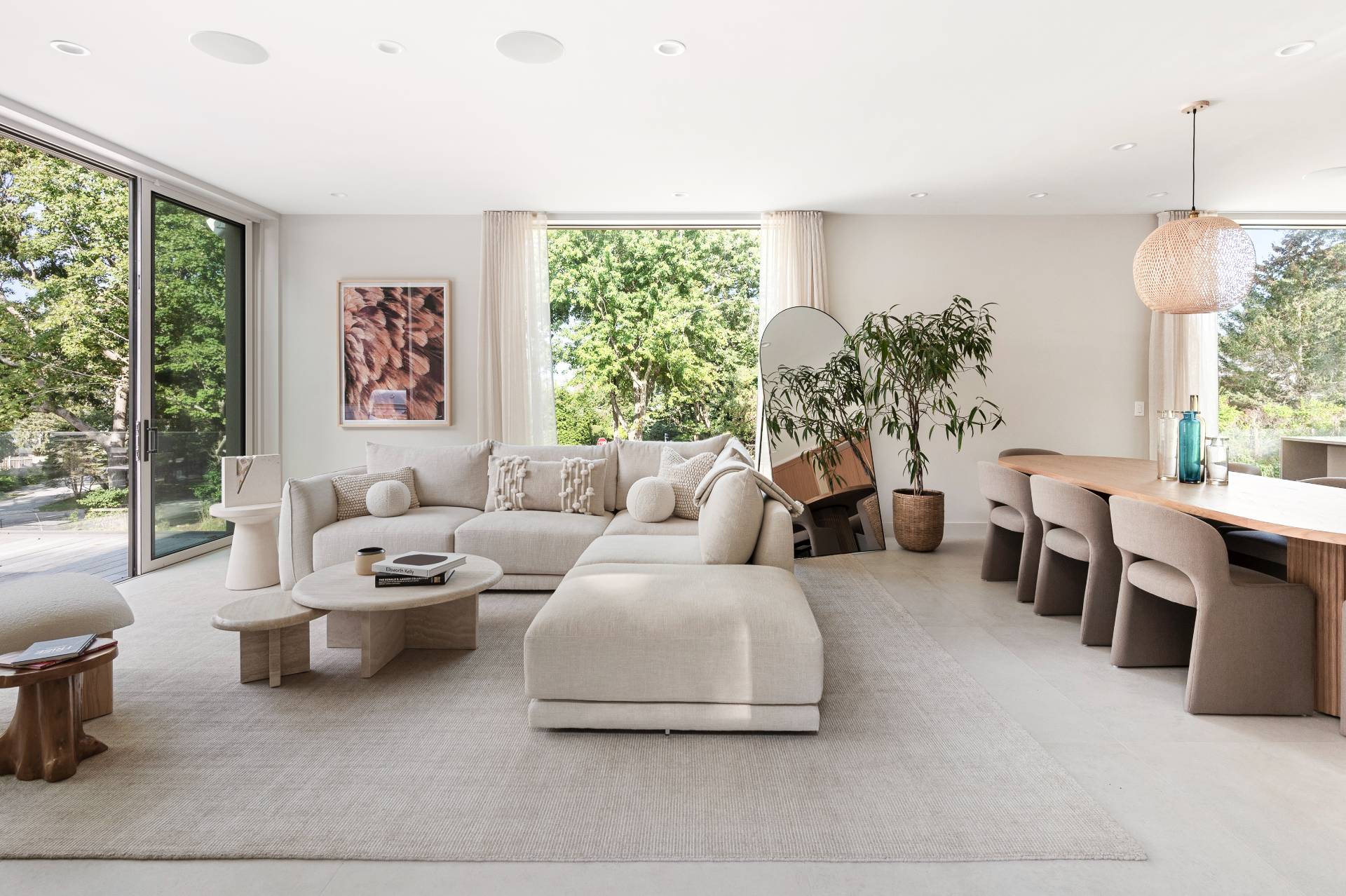 232 Kings Point Road East Hampton, NY 11937 - Photo 5 of 37 a living room with furniture and a large window