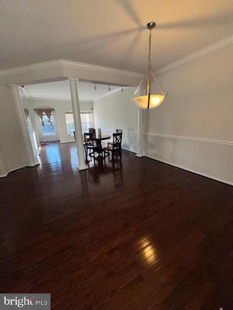 28 Madison Way Downingtown, PA 19335 - Photo 21 of 44 a dining room with wooden floor a chandelier a glass table and chairs
