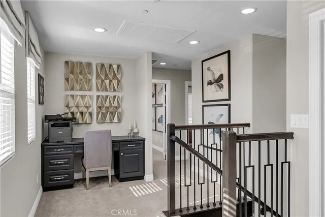 a room with furniture