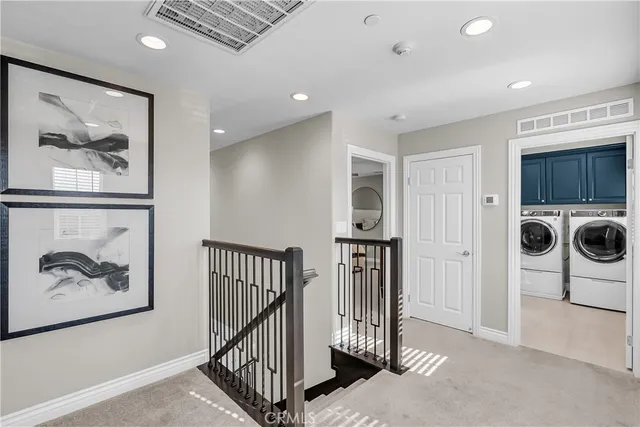 a view of a hallway with a elevator