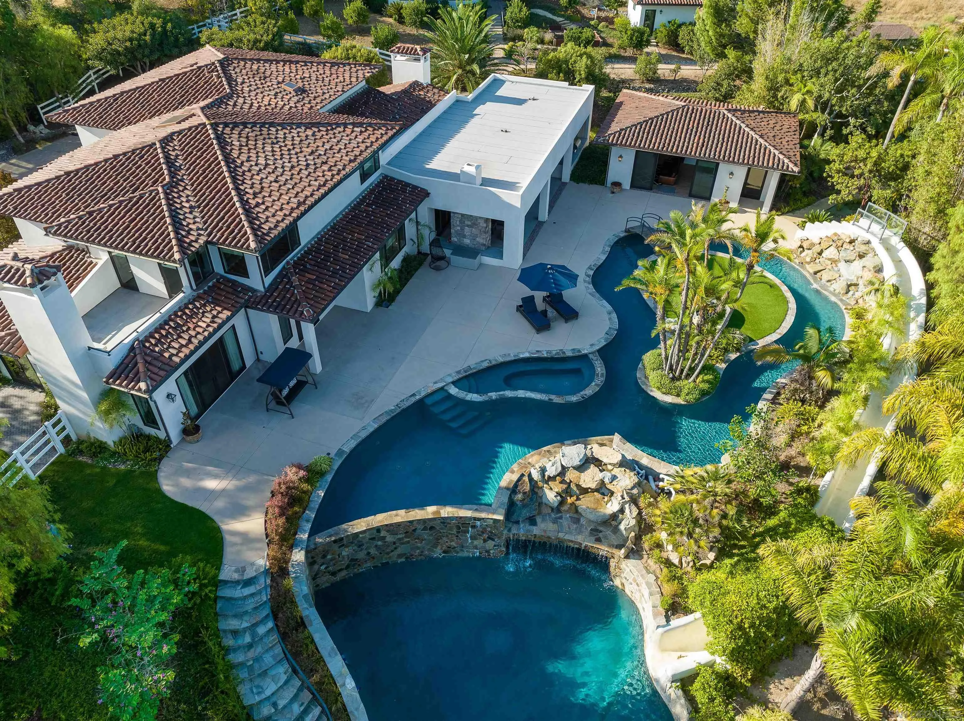 3419 Via Monteverde Encinitas, CA 92024 - Photo 61 of 73 an aerial view of a house with garden space and sitting area