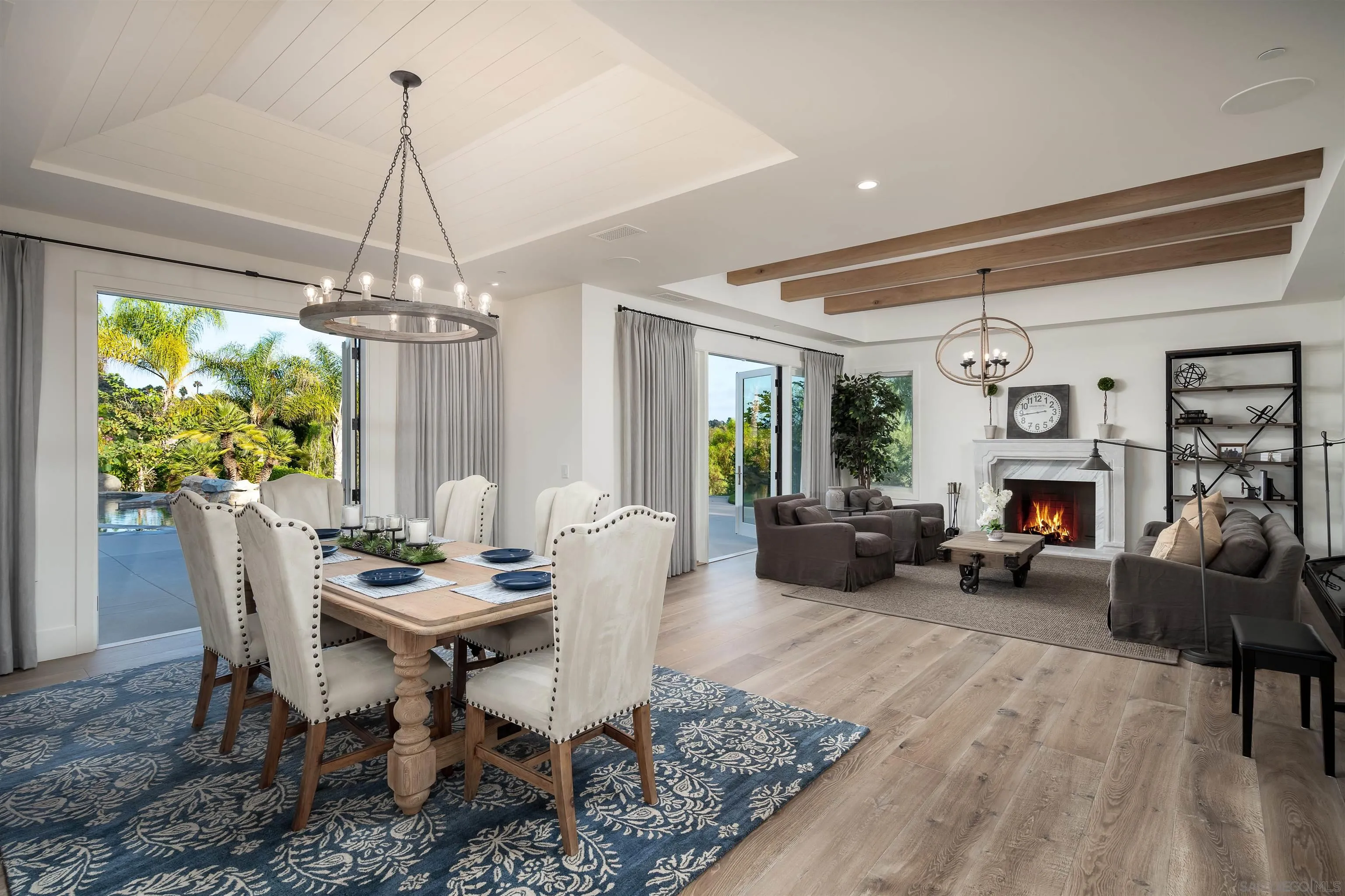 3419 Via Monteverde Encinitas, CA 92024 - Photo 9 of 73 a view of a dining room with furniture window and wooden floor