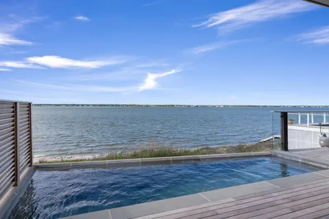 a view of an ocean and beach