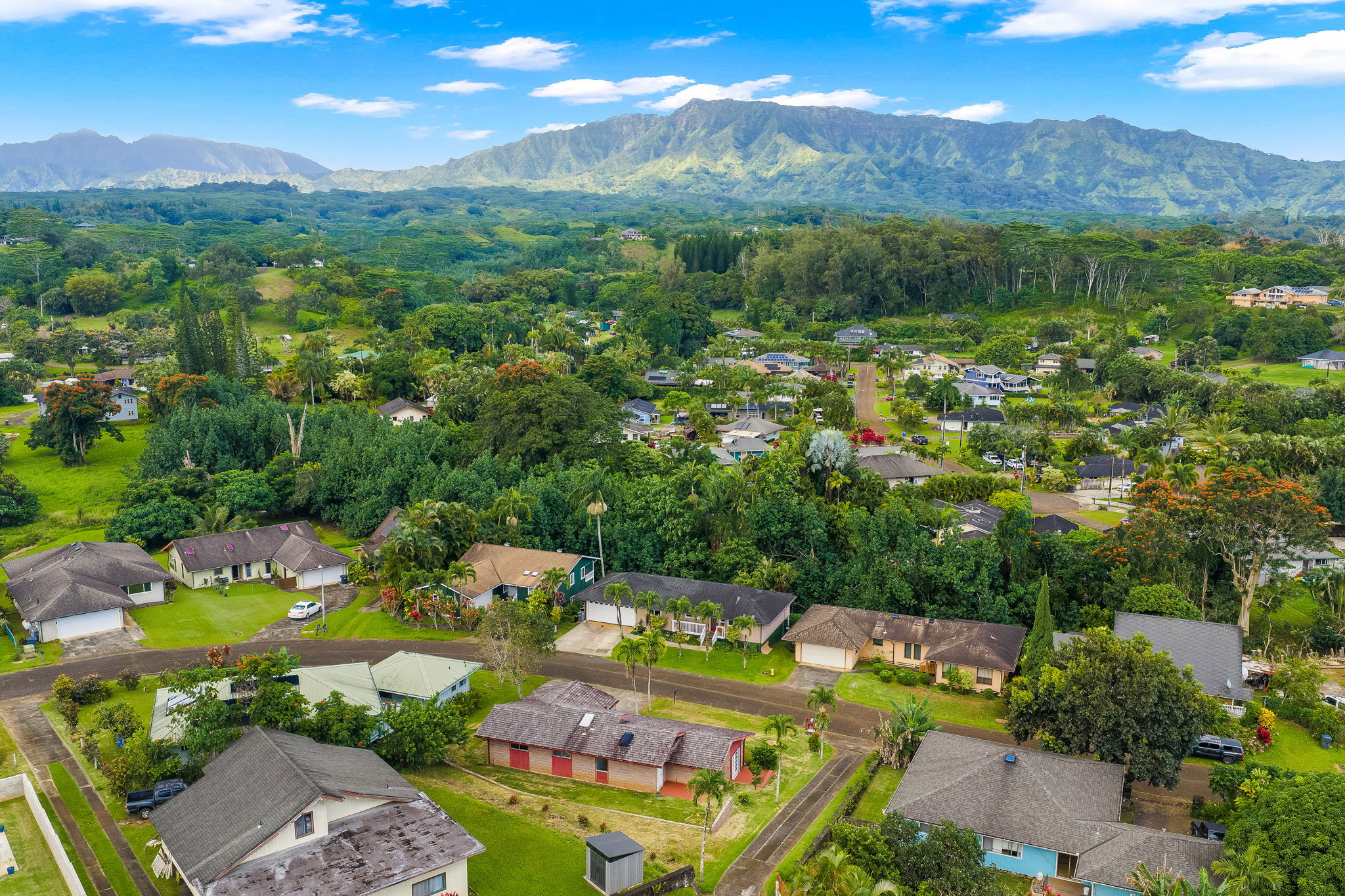 388 Molo Street Kapaa, HI 96746 - Photo 27 of 27 an aerial view of residential houses with outdoor space