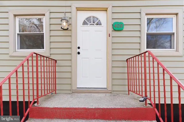a view of front door