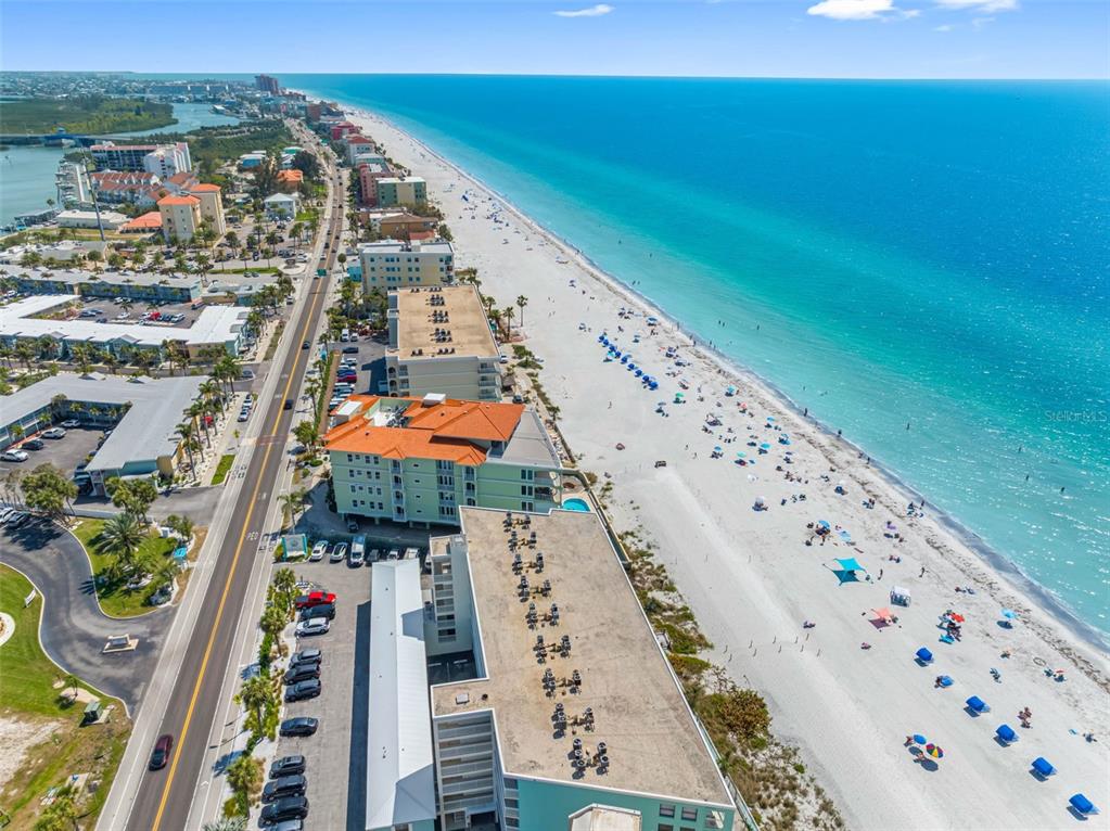 19440 Gulf Boulevard, Unit 506 Indian Rocks Beach, FL 33785 - Photo 24 of 67 an aerial view of a city