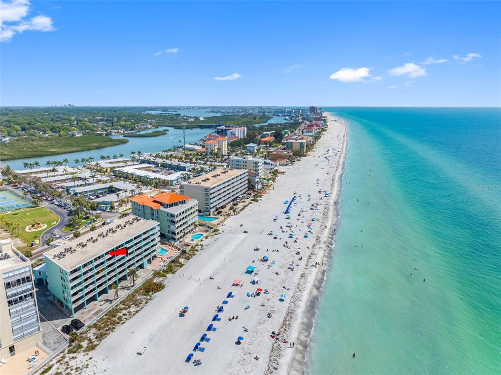 19440 Gulf Boulevard, Unit 506 Indian Rocks Beach, FL 33785 - Photo 25 of 67 an aerial view of a city