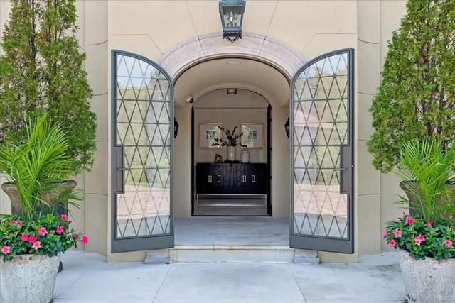 a view of a hallway view with staircase