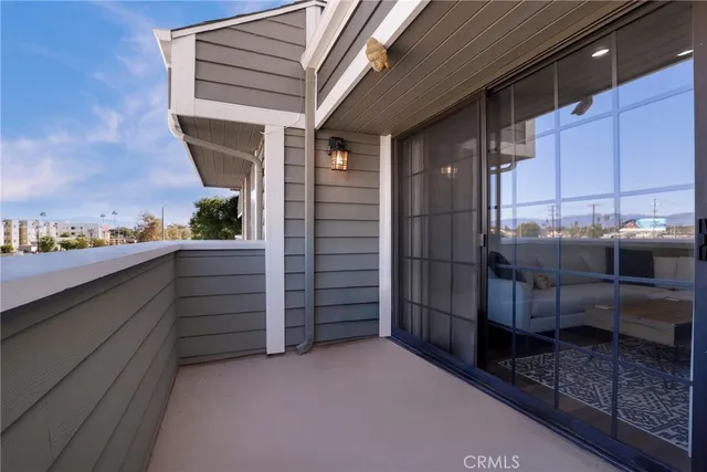 a view of city from balcony