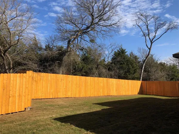 a view of an outdoor space and a yard