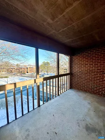 a view of a glass door