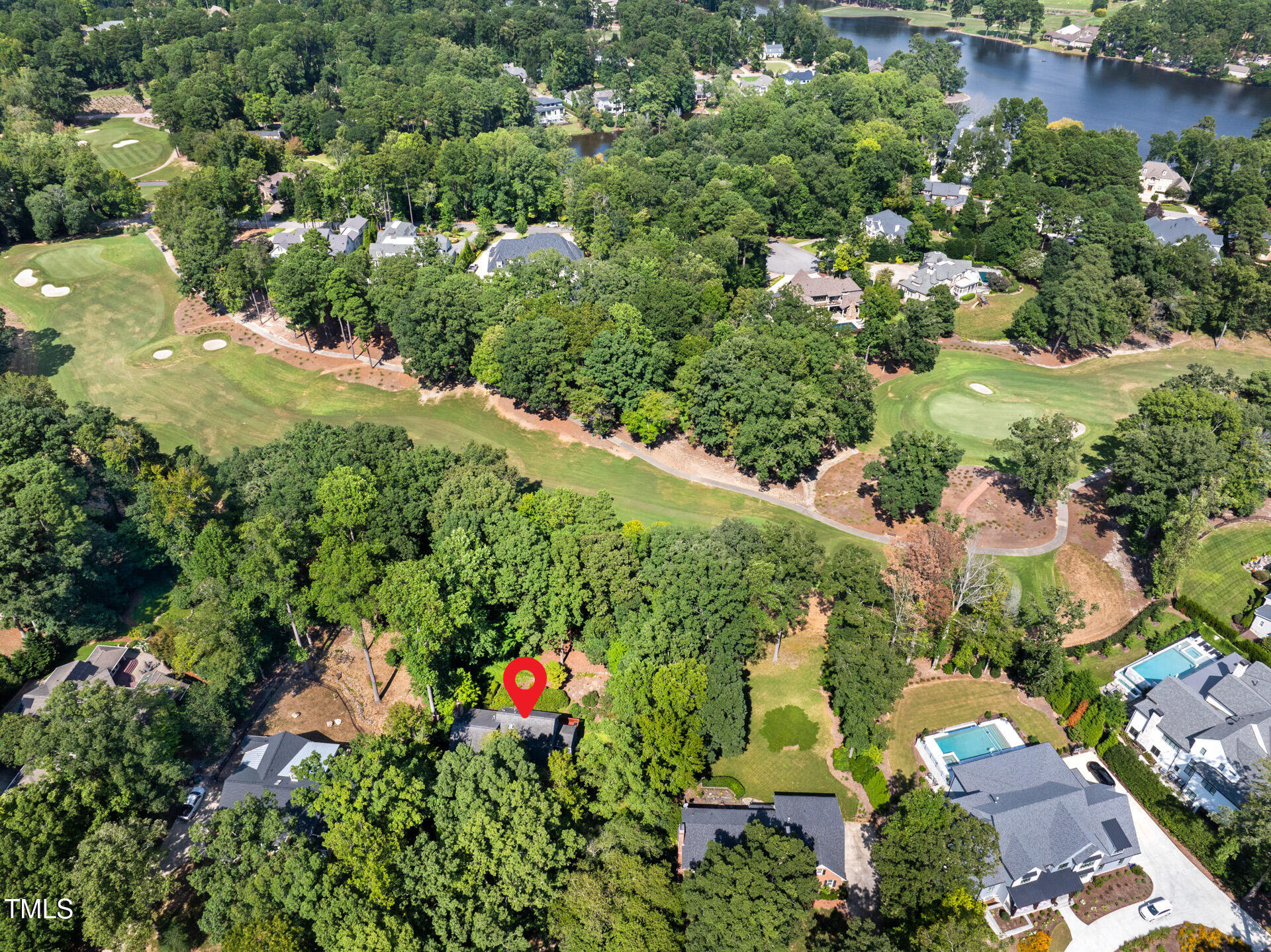 403 Rutherglen Drive Cary, NC 27511 - Photo 4 of 27 an aerial view of a houses with yard