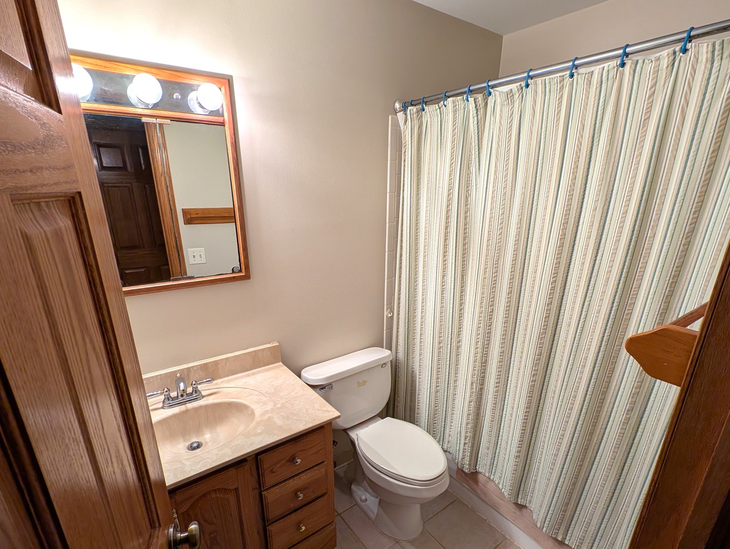 27 Winrock Road Montgomery, IL 60538 - Photo 14 of 19 a bathroom with a toilet a sink and a mirror
