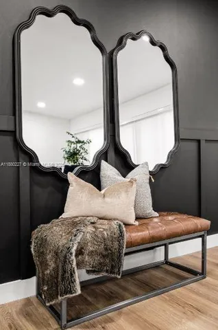 a room with a bed and a window