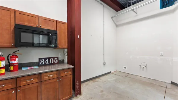 a view of a room with door