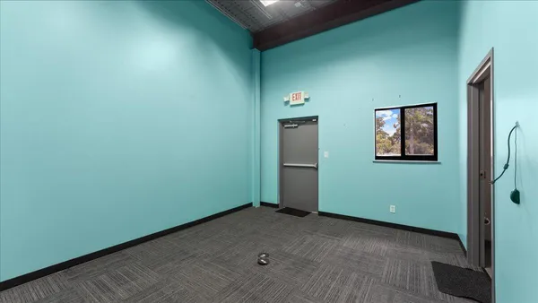 a view of an empty room
