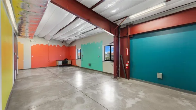 a view of store room with wooden floor