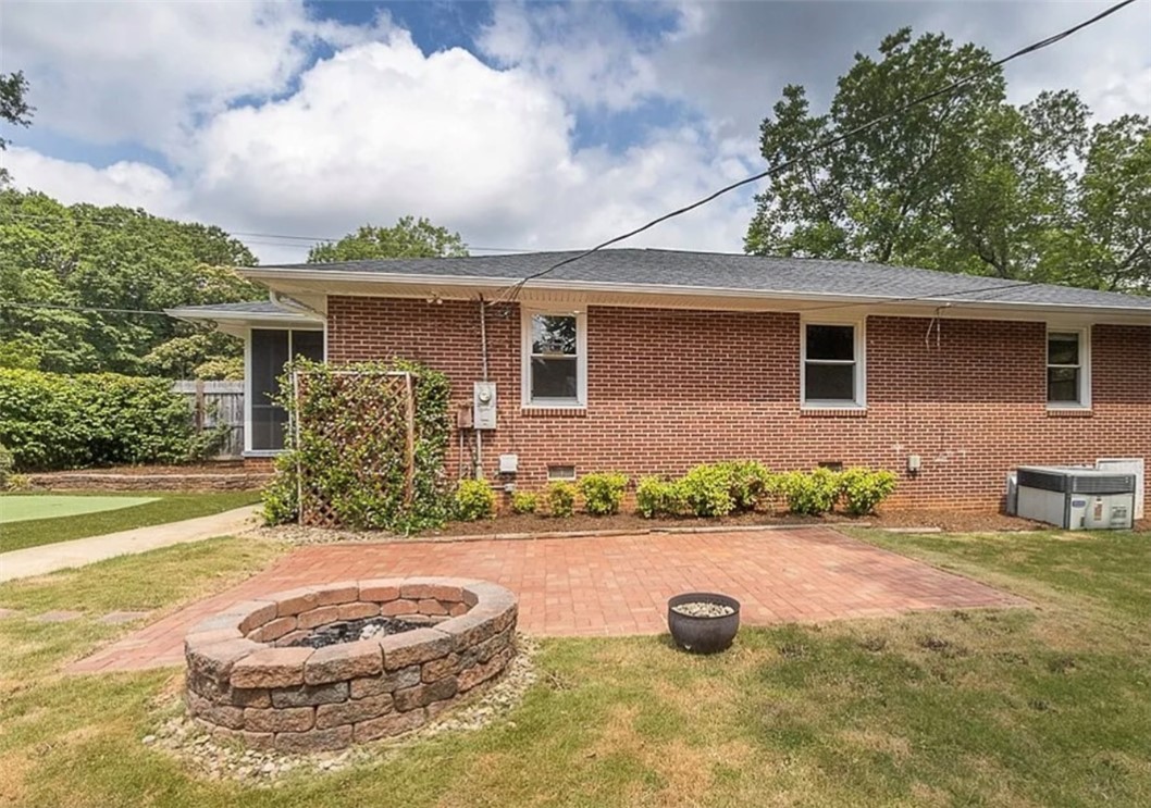400 Concord Road Anderson, SC 29621 - Photo 2 of 30 Back Yard w/ Fire Pit