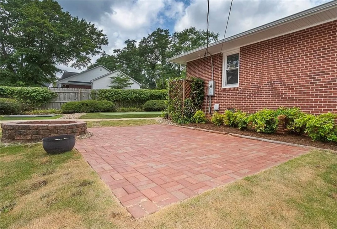 400 Concord Road Anderson, SC 29621 - Photo 30 of 30 Brick Paver patio w/ Fire Pit i