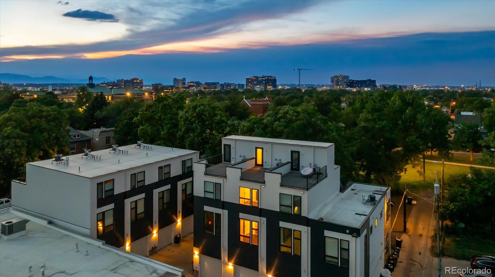 3124 Gilpin Street Denver, CO 80205 - Photo 35 of 46 a view of a city from a balcony