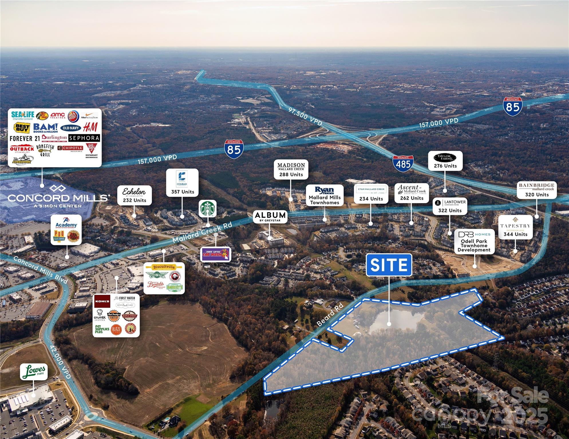 3501 Beard Road Charlotte, NC 28269 - Photo 4 of 5 a view of a city with tall buildings