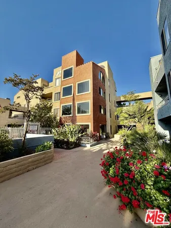a building view with a outdoor space