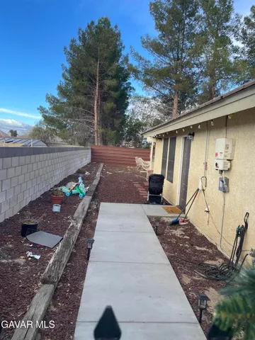 a backyard of a house