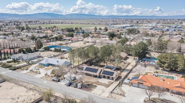 an aerial view of a city
