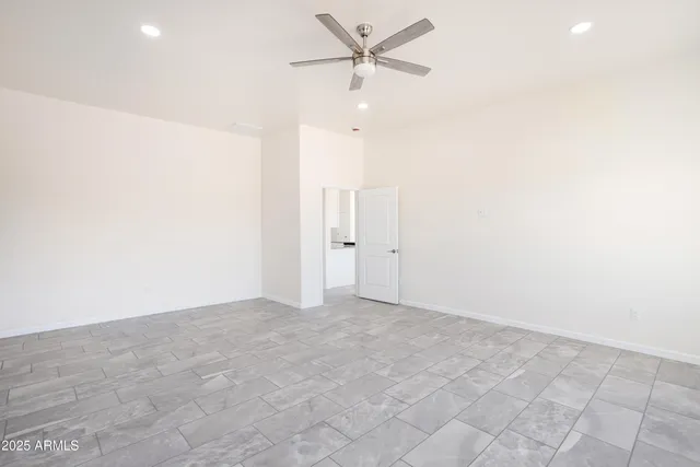 a view of hallway with white walls