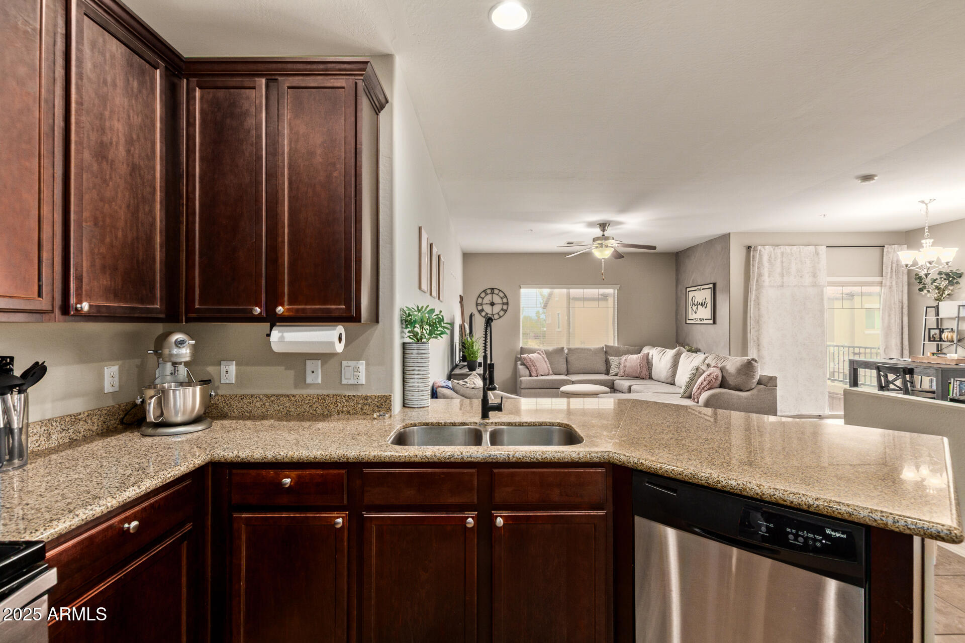 7726 East Baseline Road, Unit 234 Mesa, AZ 85209 - Photo 8 of 31 a kitchen with sink and cabinets