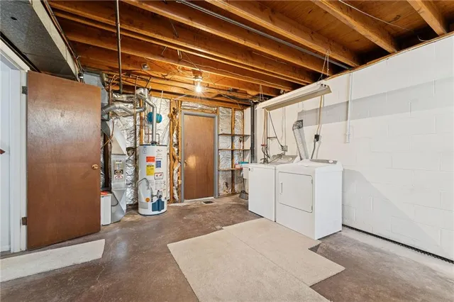 a view of storage and utility room