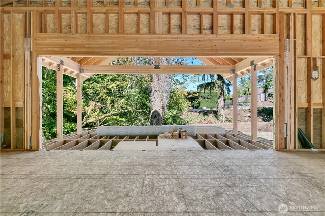 a view of a building with a street