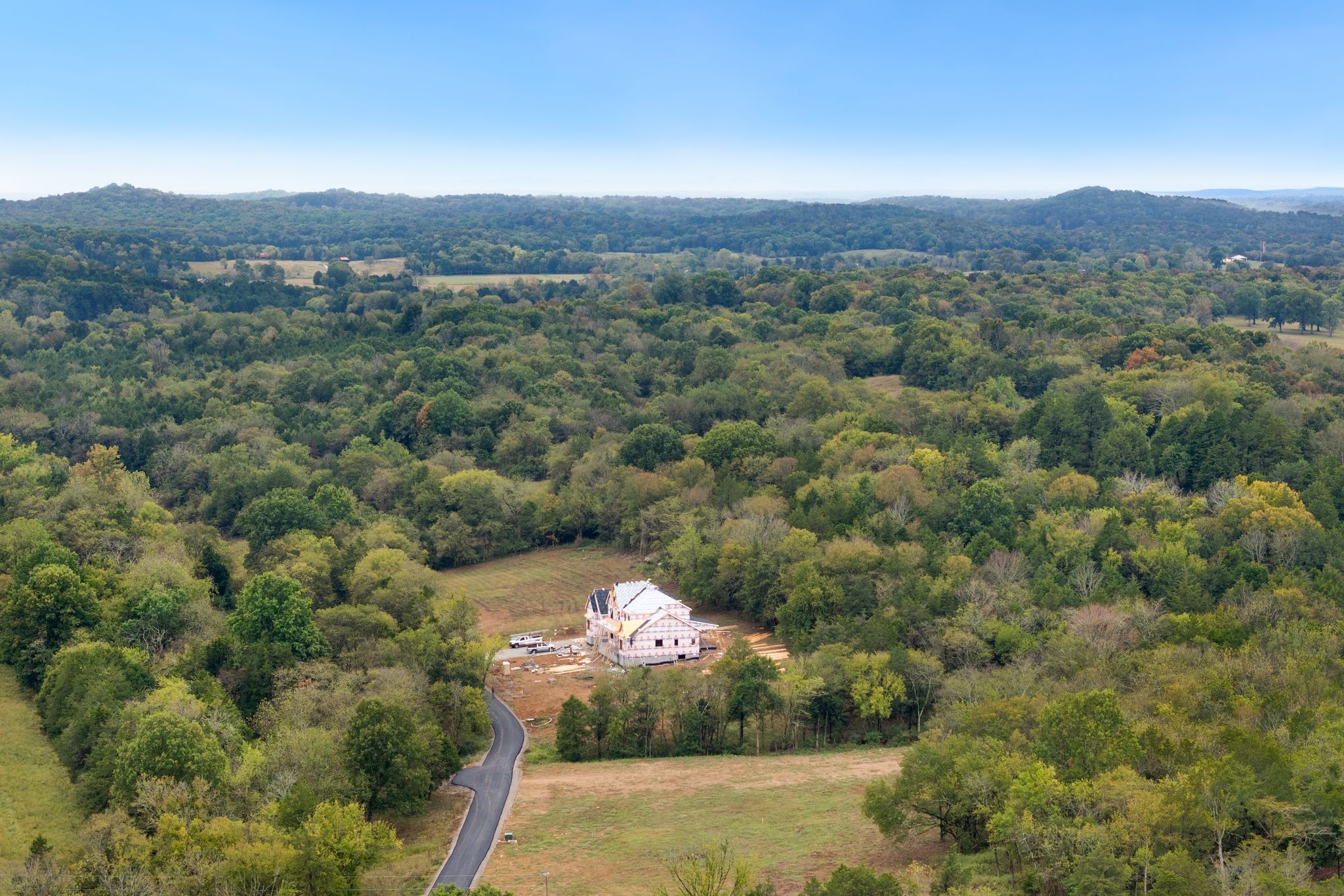 6853 Cross Keys Road College Grove, TN 37046 - Photo 49 of 74 a view of a city with a mountain in the background