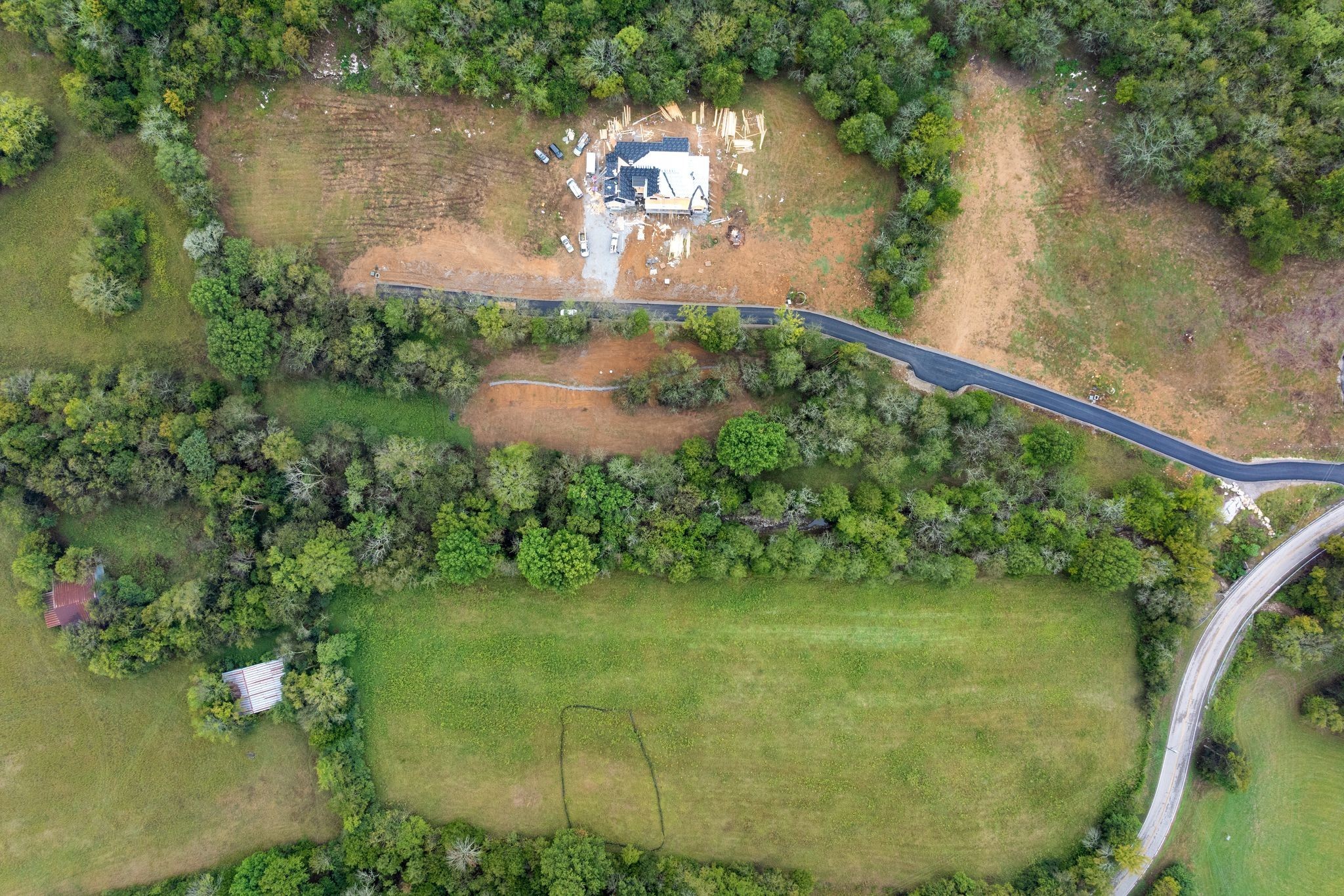 6853 Cross Keys Road College Grove, TN 37046 - Photo 51 of 74 an aerial view of a residential houses with outdoor space