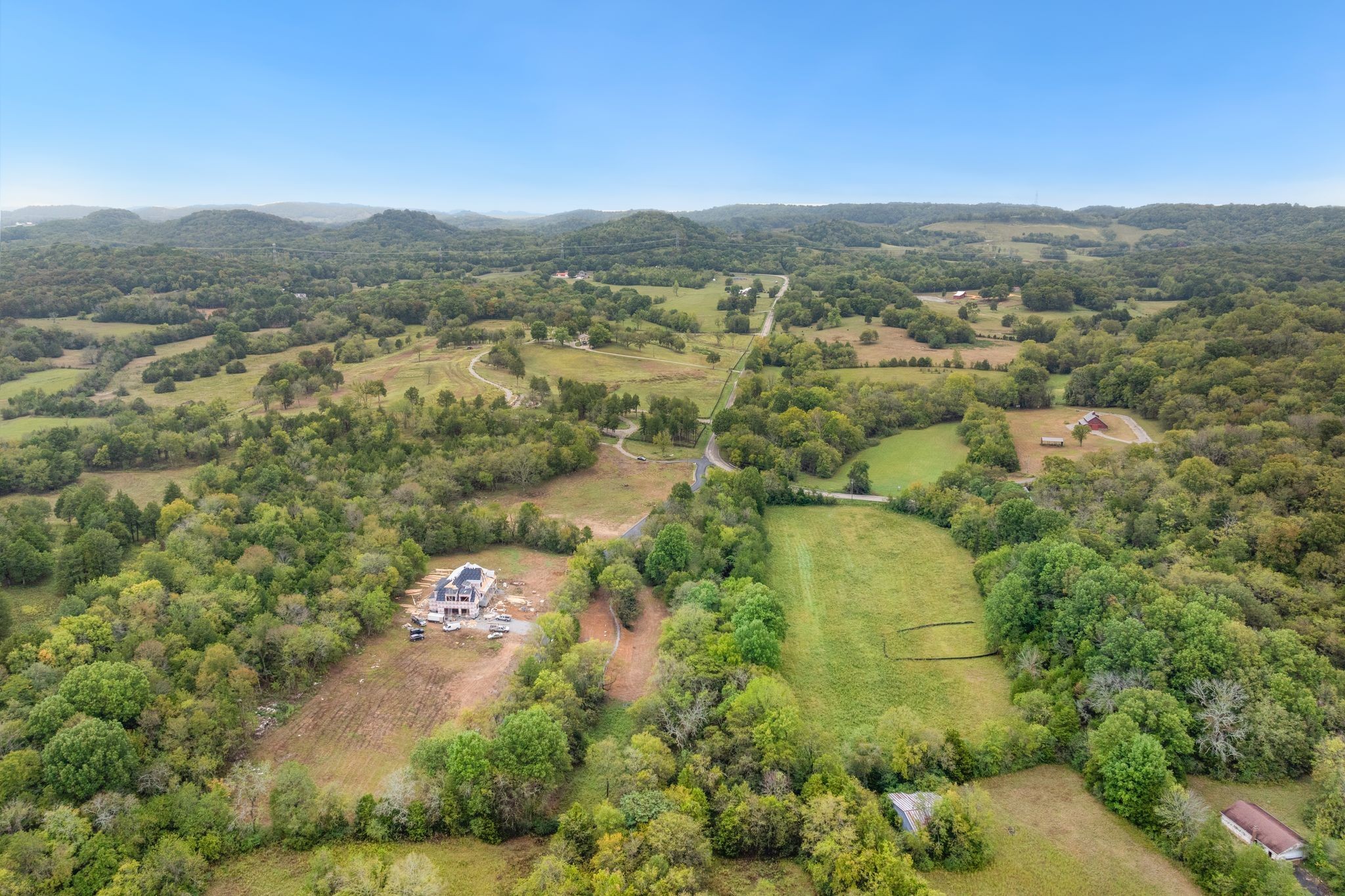 6853 Cross Keys Road College Grove, TN 37046 - Photo 53 of 74 an aerial view of a city with lots of residential buildings