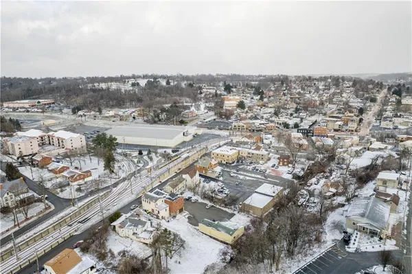 an aerial view of a city