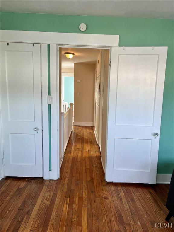 715 Spring Street Bethlehem, PA 18018 - Photo 20 of 28 a view of a hallway with wooden floor and closet