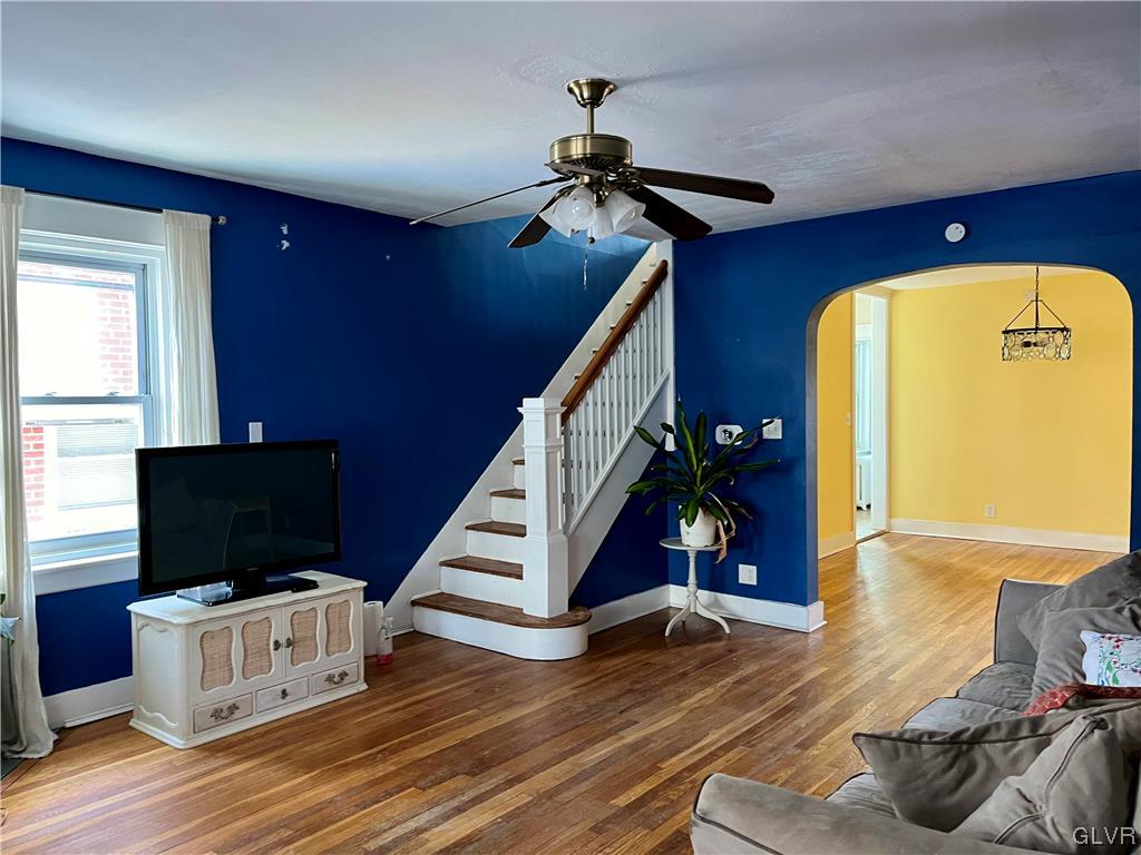 715 Spring Street Bethlehem, PA 18018 - Photo 4 of 28 a view of entryway and hall with wooden floor