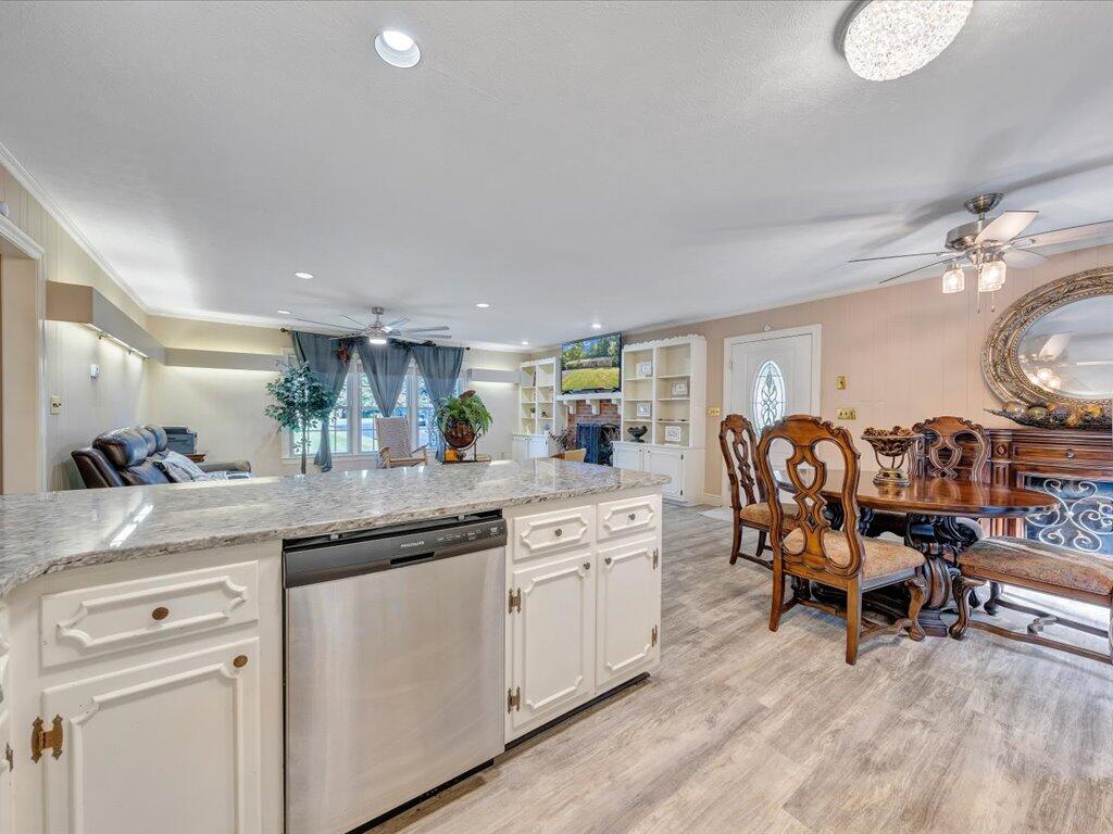 525 Mulberry Road Ridgeway, VA 24148 - Photo 17 of 55 a kitchen with stainless steel appliances granite countertop a sink and cabinets