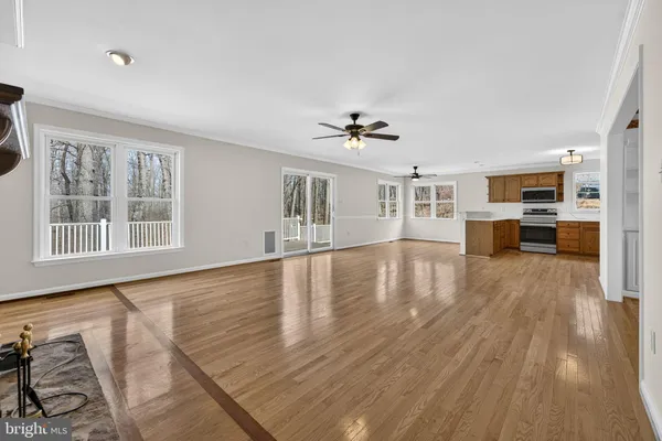 a view of an empty room