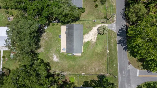an aerial view of a residential houses