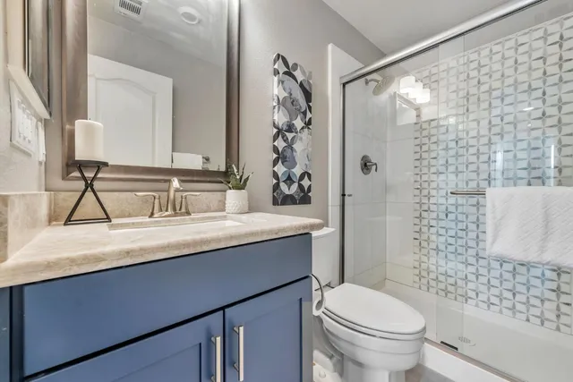 a view of an entrance of the building